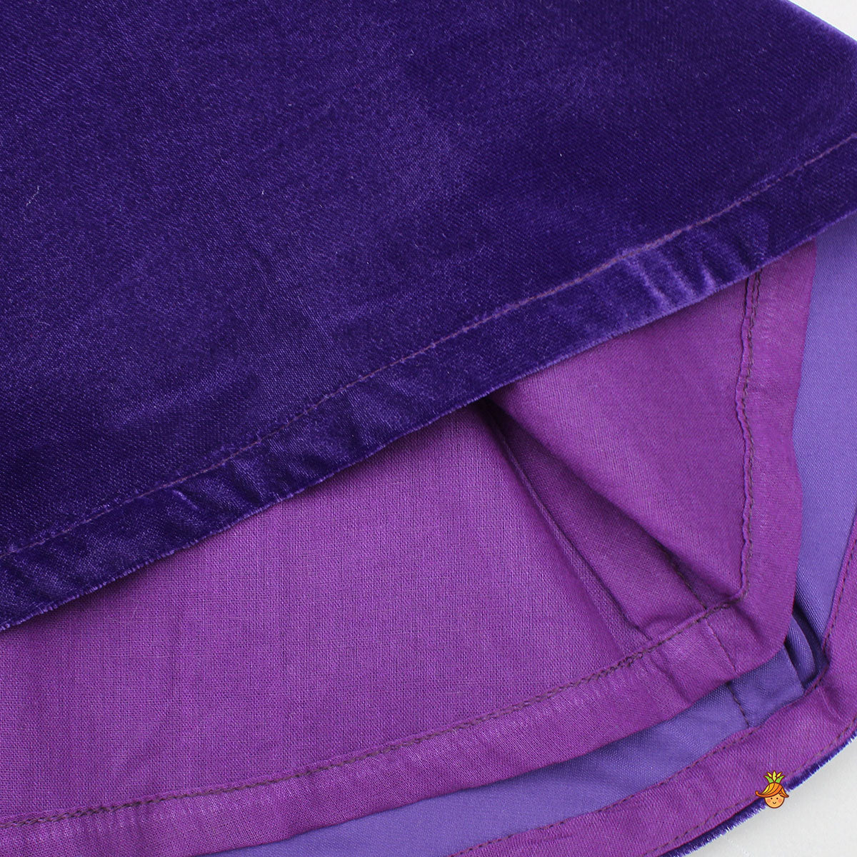 Pre Order: Velvet Kurti With Brocade Lehenga