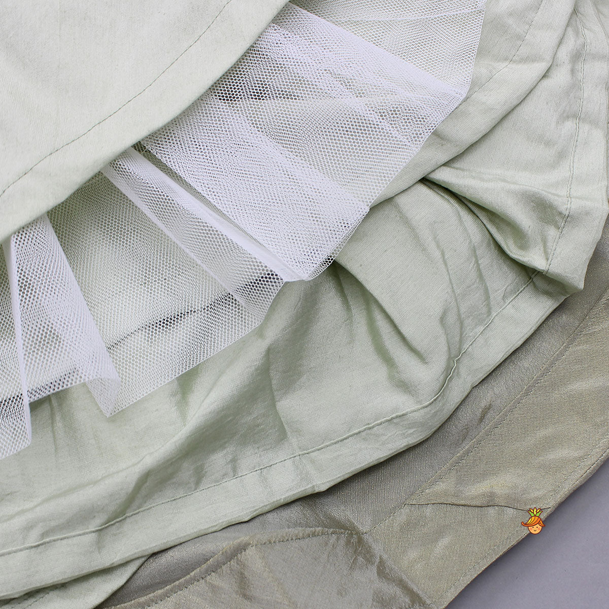 Pre Order: Ethnic Floral Printed And Embroidered Peplum Top With Lehenga