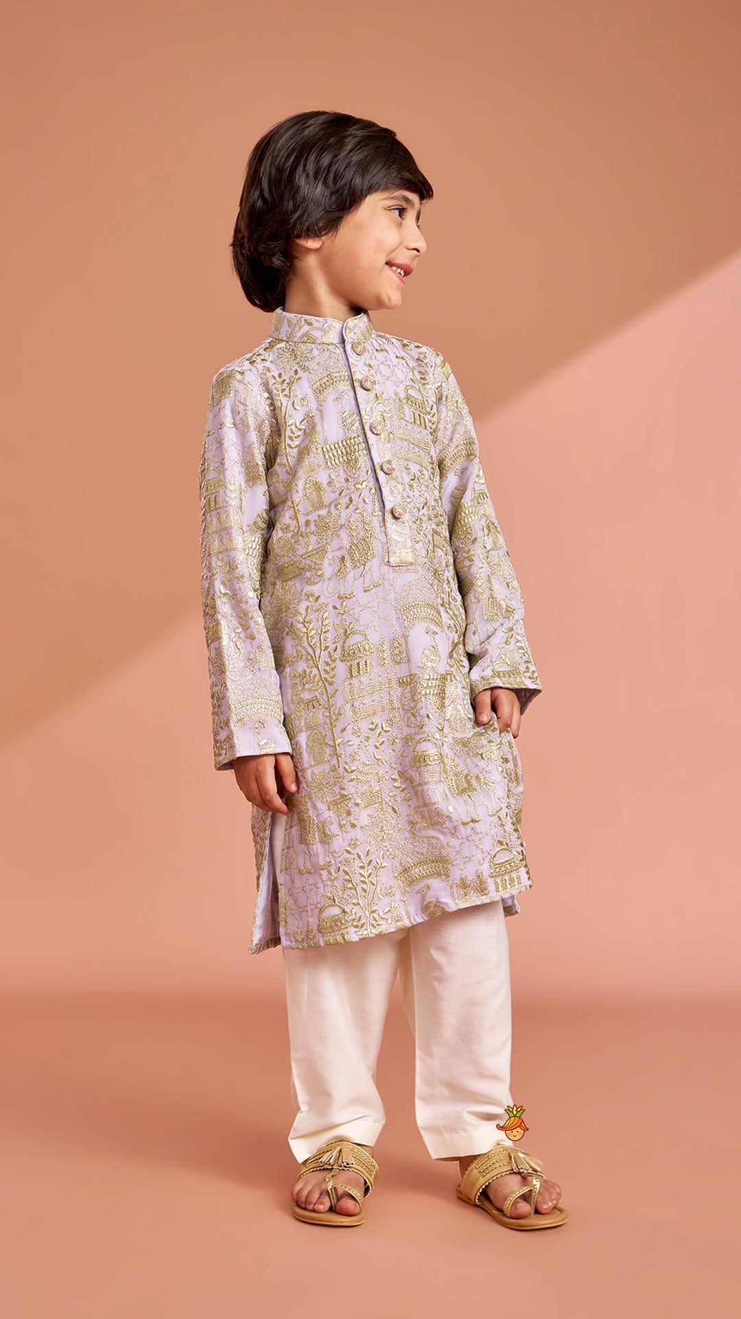Pre Order: Heavy Embroidered Kurta And Pyjama