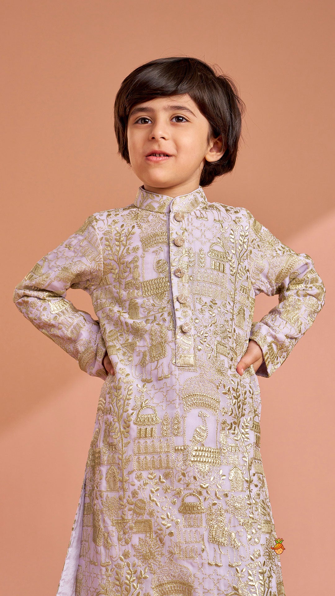 Pre Order: Heavy Embroidered Kurta And Pyjama