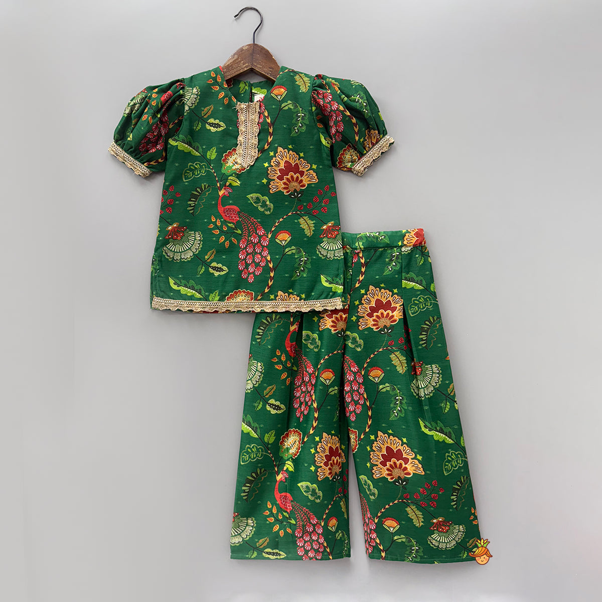 Adorable Printed Kurti With Parallel Pants