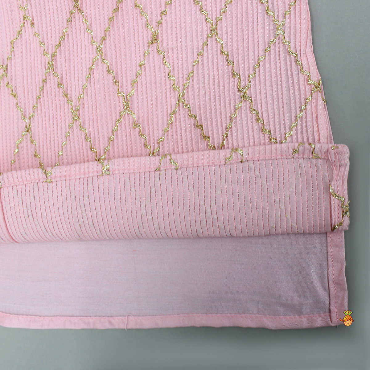 Pre Order: Gota Work Kurta And Pyjama