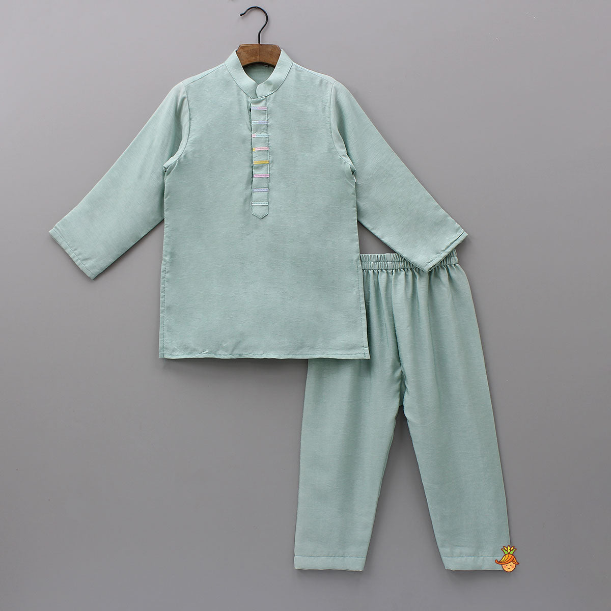 Pre Order: Ethnic Kurta With Lace Work Jacket And Pyjama