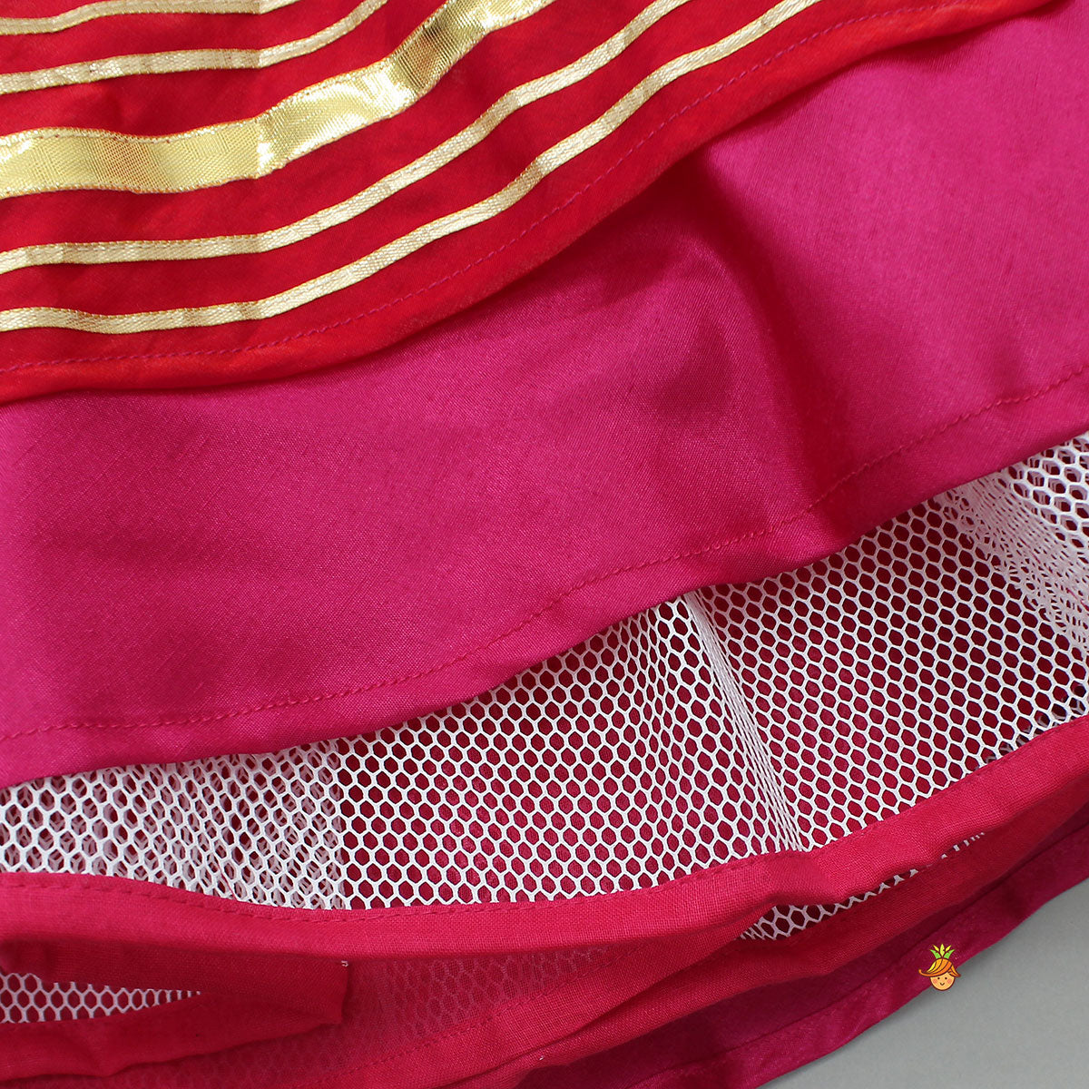 Pre Order: Side Knot Detailed Shiny Flared Anarkali