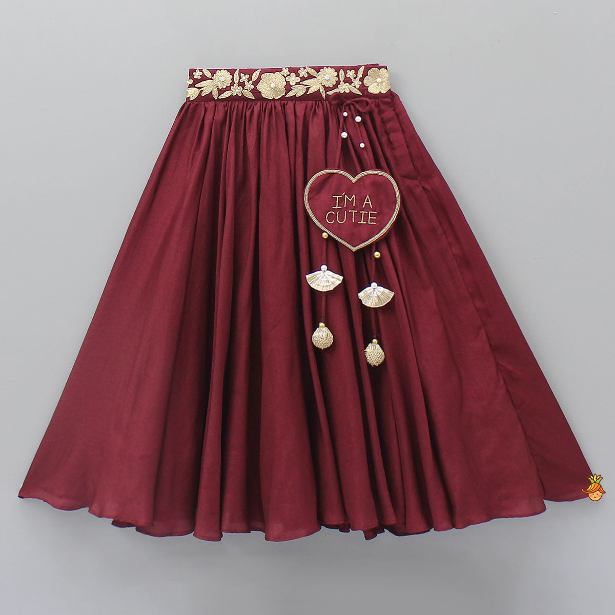 Pre Order: Zari Floral Embroidered Jacket-Style Top And Lehenga