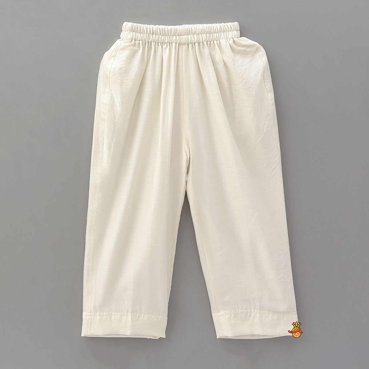 Ethnic Floral Printed Kurta With Pocket Detail Jacket And Pyjama