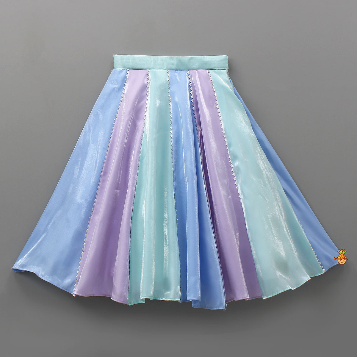 Pre Order: Sequined Halter Neck Top And Multicolour Lehenga With Net Dupatta