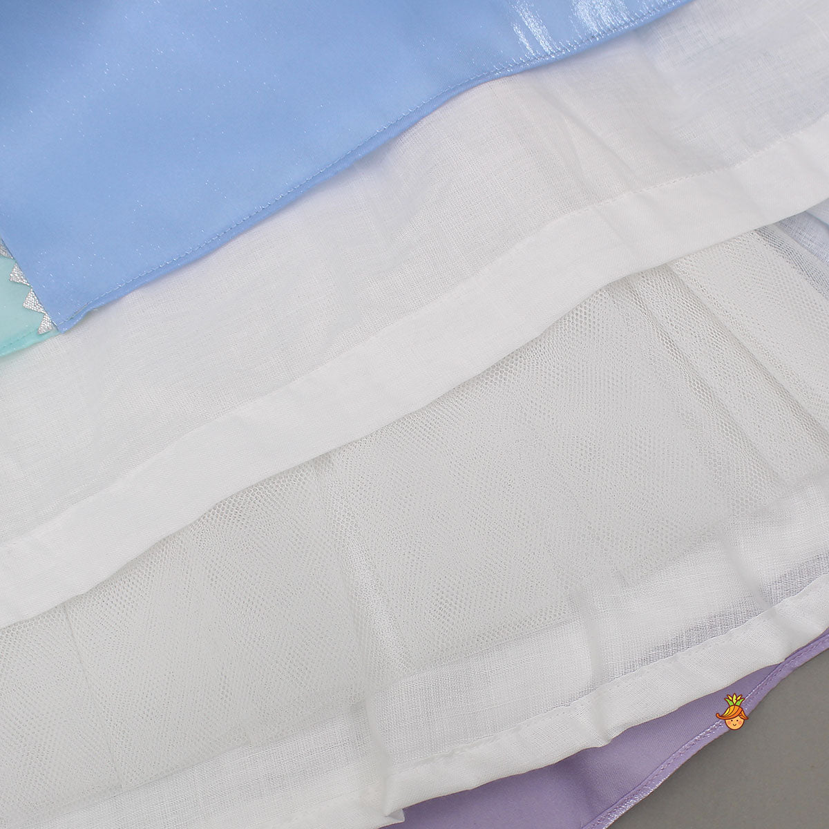 Pre Order: Sequined Halter Neck Top And Multicolour Lehenga With Net Dupatta