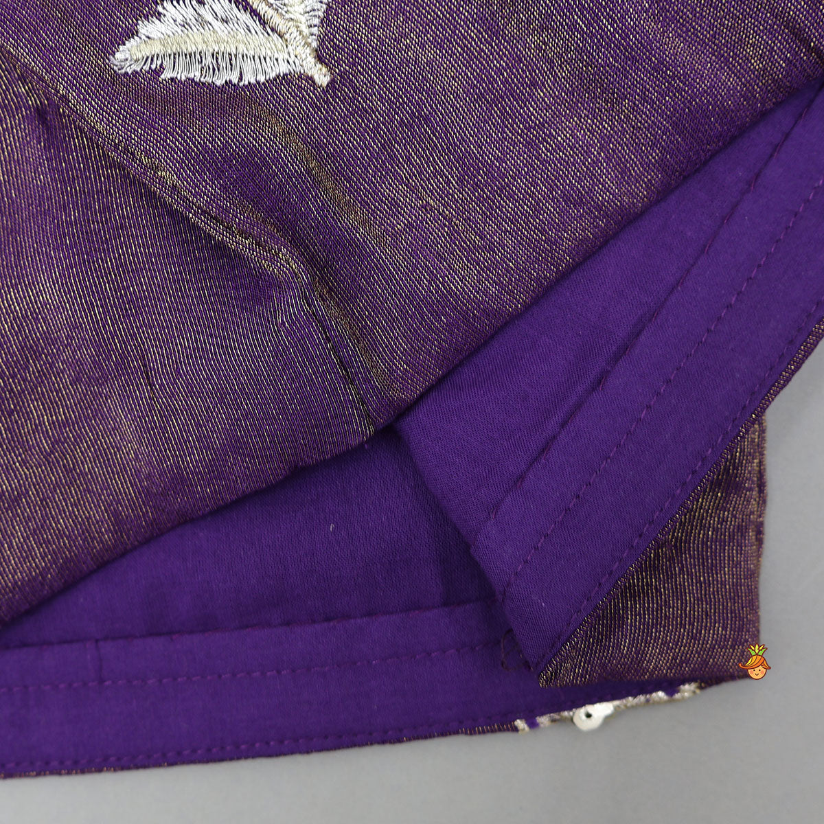 Pre Order: Intricately Floral-Embroidered Shimmery Top And Lehenga