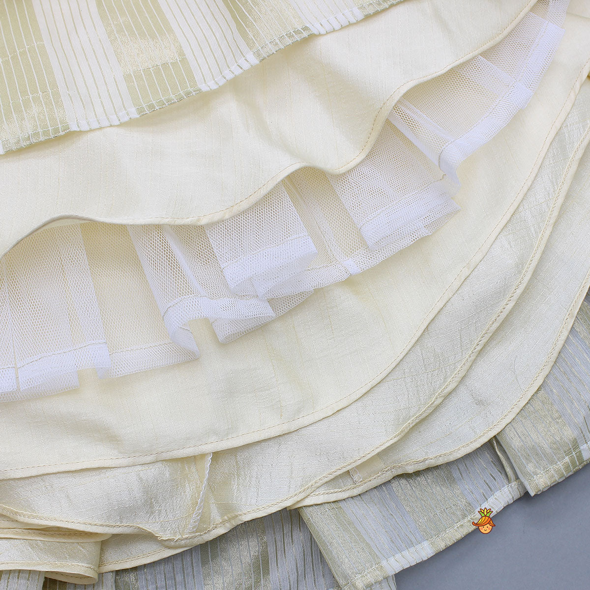 Fringe Embellished Top And Lehenga