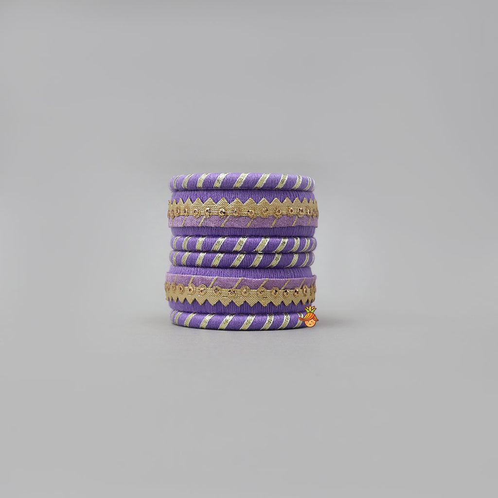 Gota Lace Detailed Thread Bangles