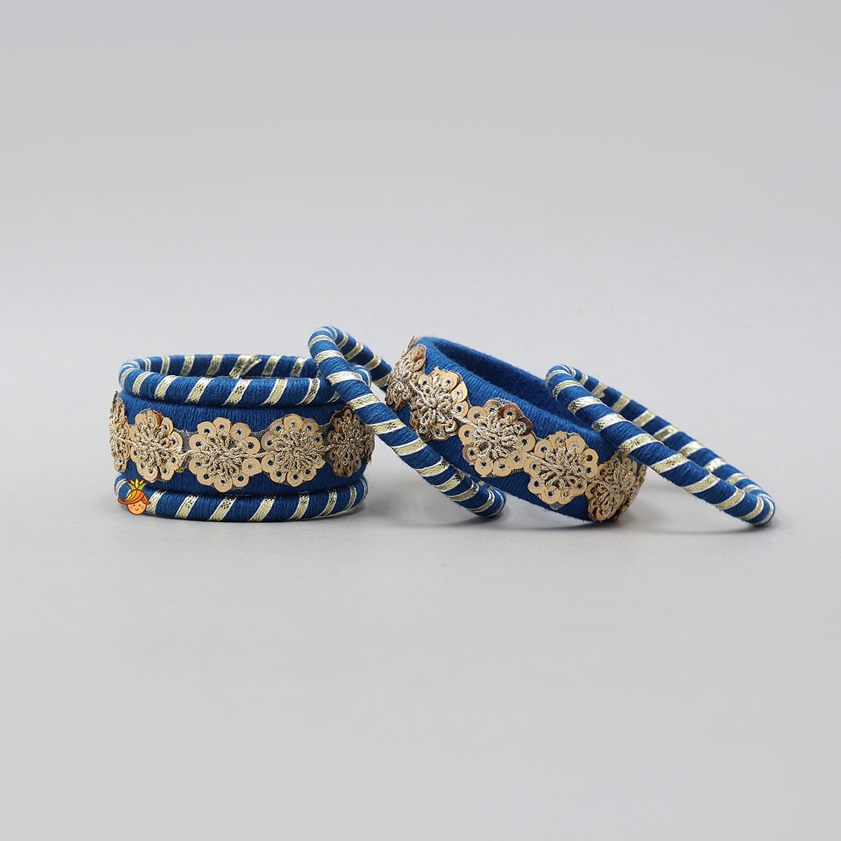 Beautiful Floral Sequin Work Thread Bangles