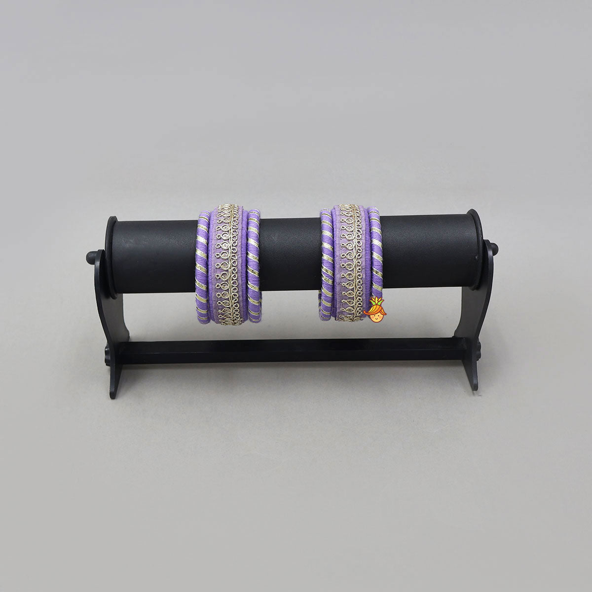 Gota Lace-Embellished Pretty Thread Bangles