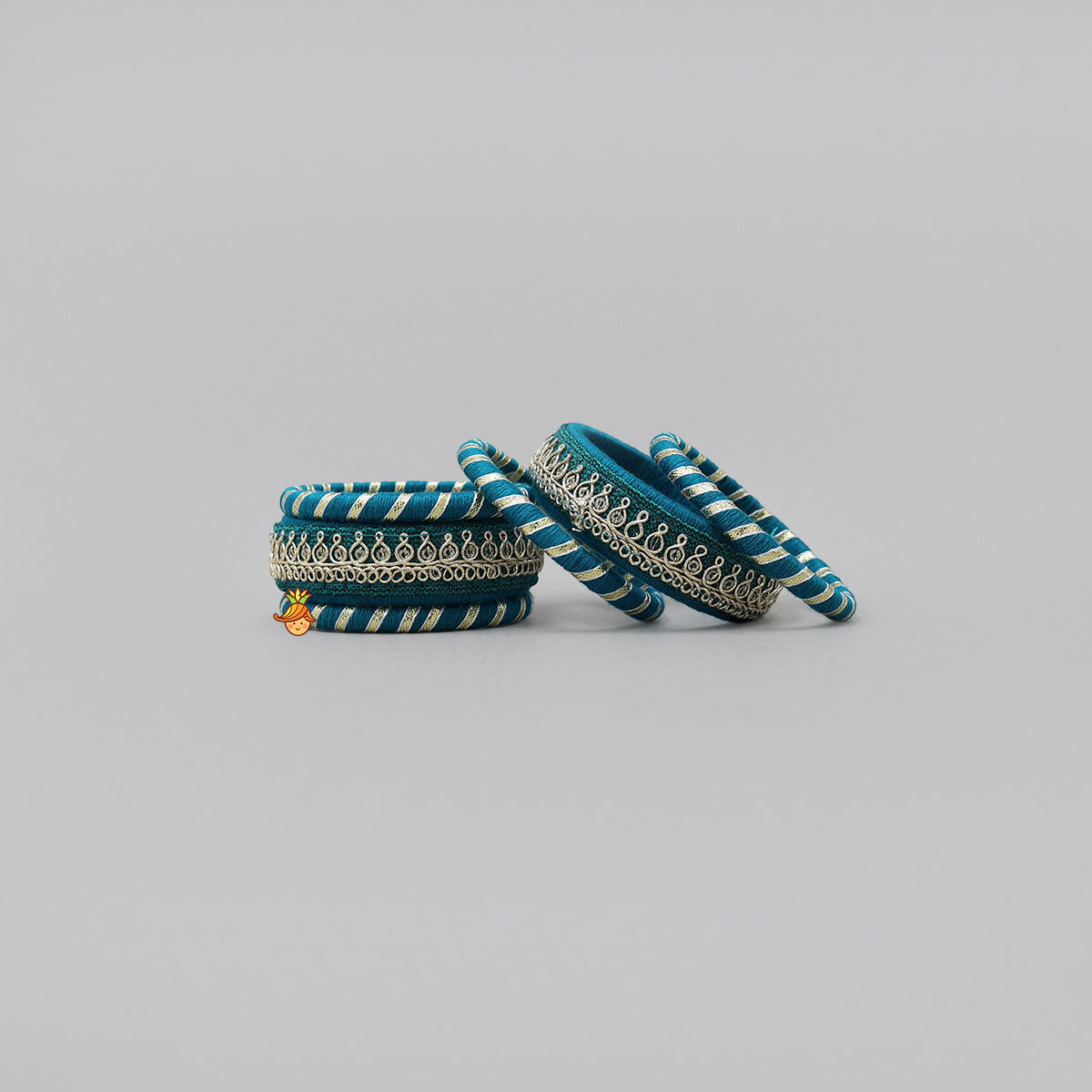 Charming Gota Lace Detailed Thread Bangles