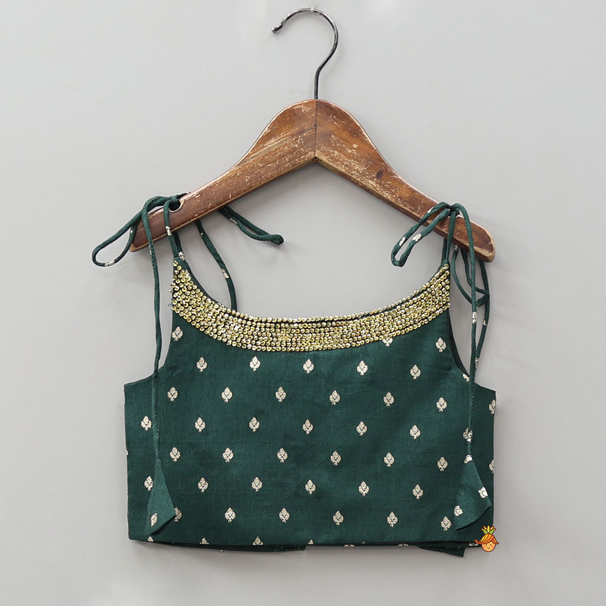 Pre Order: Booti Work Top With Dual-Tone Lehenga