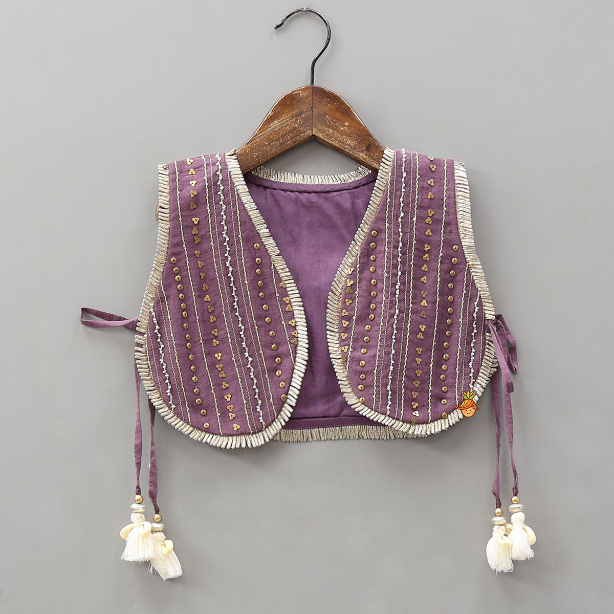 Pre Order: Elegant Ruffled Kurti With Pleated Dhoti