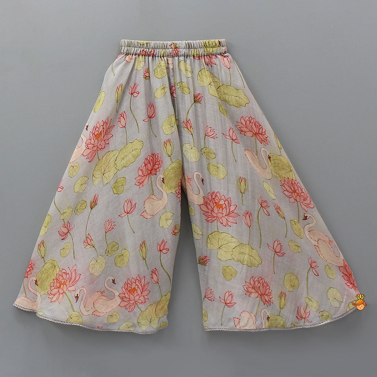 Pre Order: Swarn Motif Embroidered Asymmetric Stylish Top And Palazzo