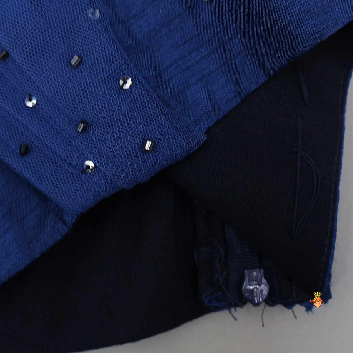 Pre Order: One Shoulder Drape Top With Lehenga