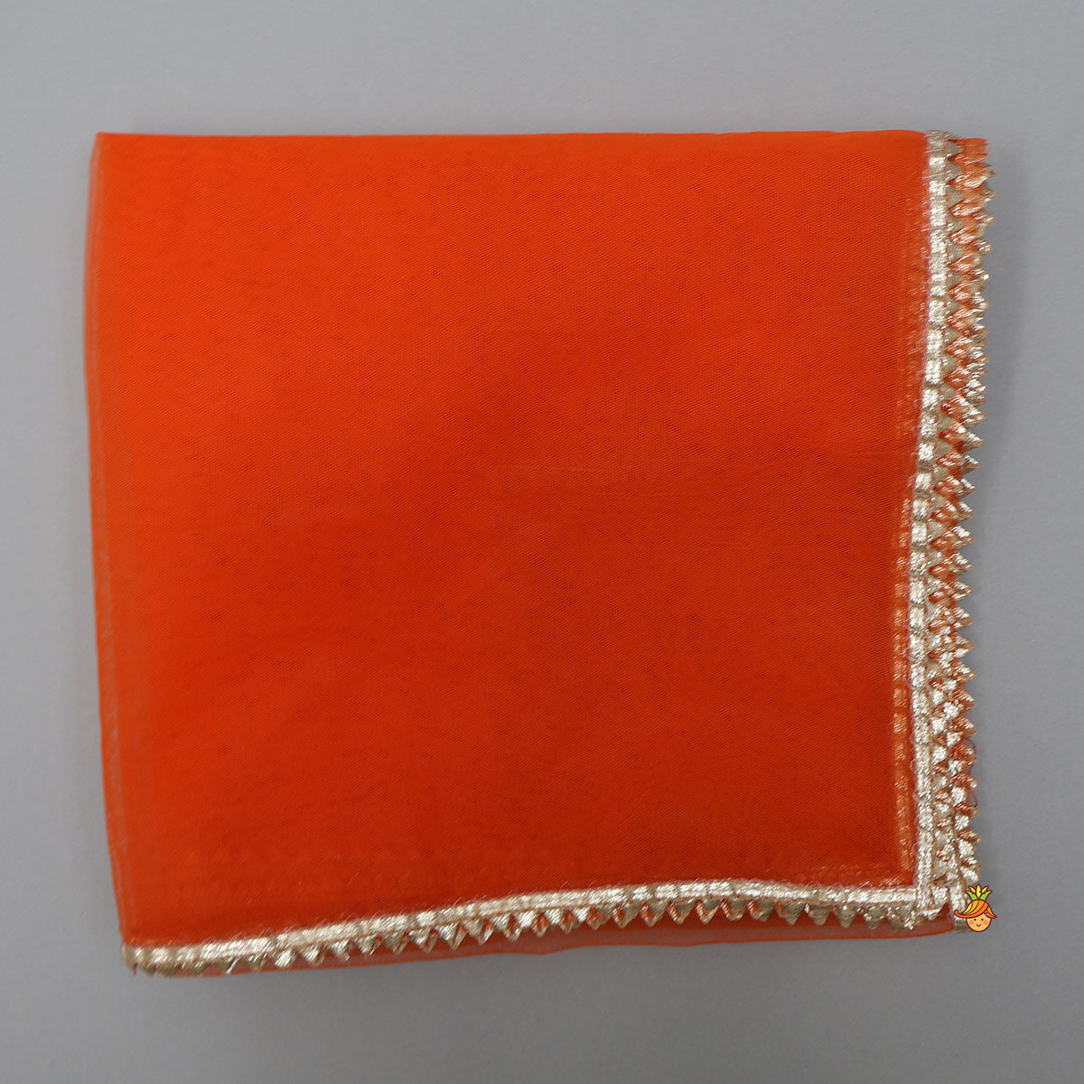 Scalloped Hem Kurti And Palazzo With Matching Dupatta