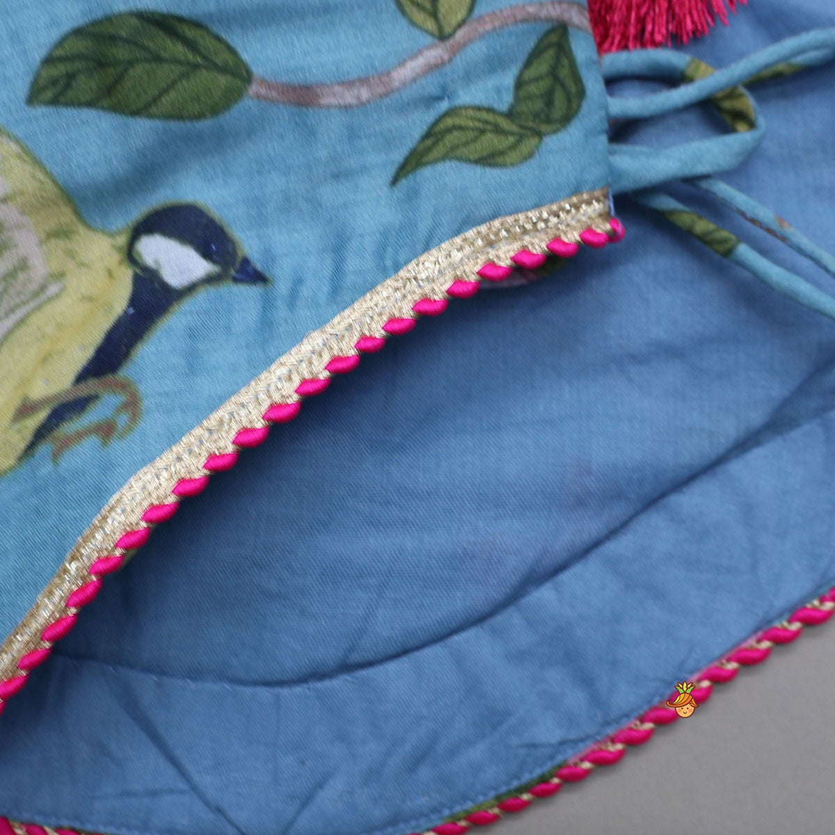 Pre Order: Stylish Curved-Hem Top And Palazzo With Matching Sling Bag