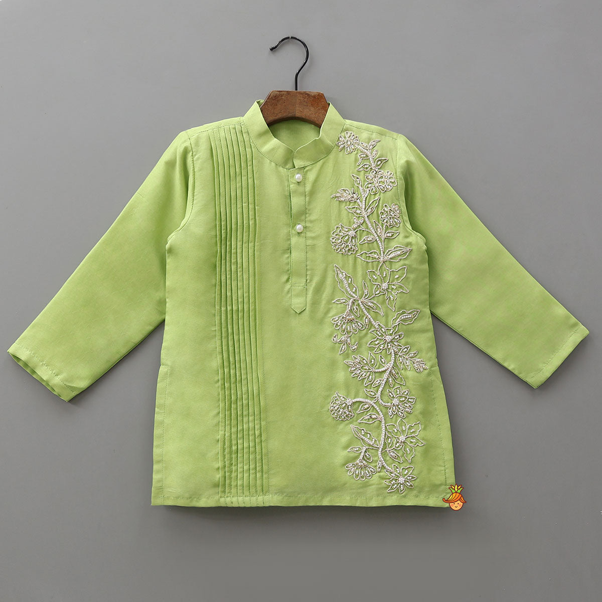 Pre Order: Pin Tuck Detail Kurta And Pyjama