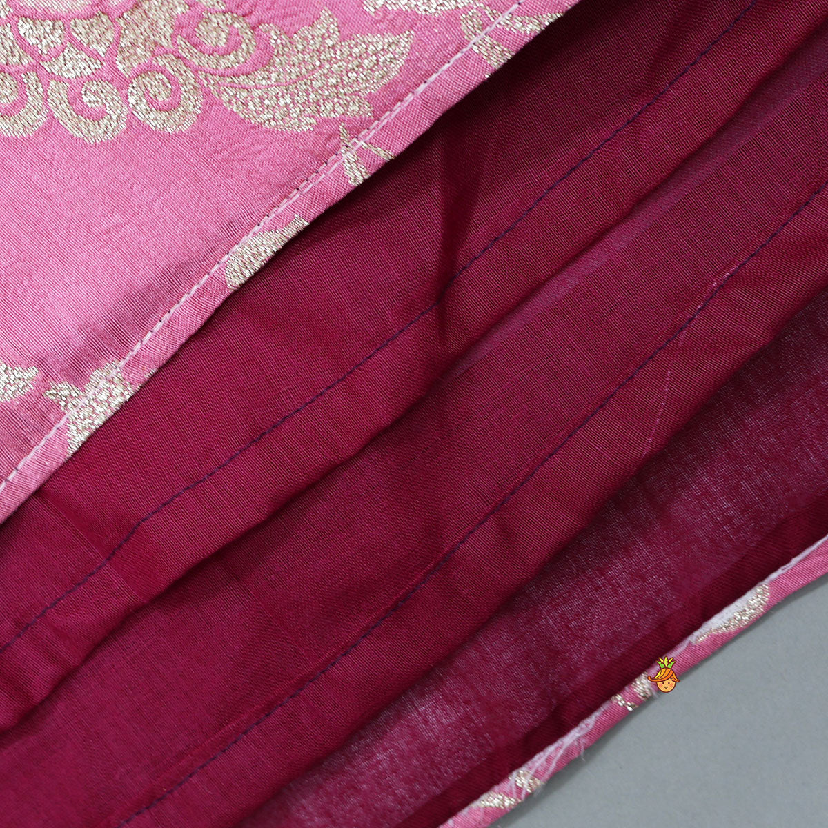 Pre Order: Velvet V-Neck Dual Tone Anarkali