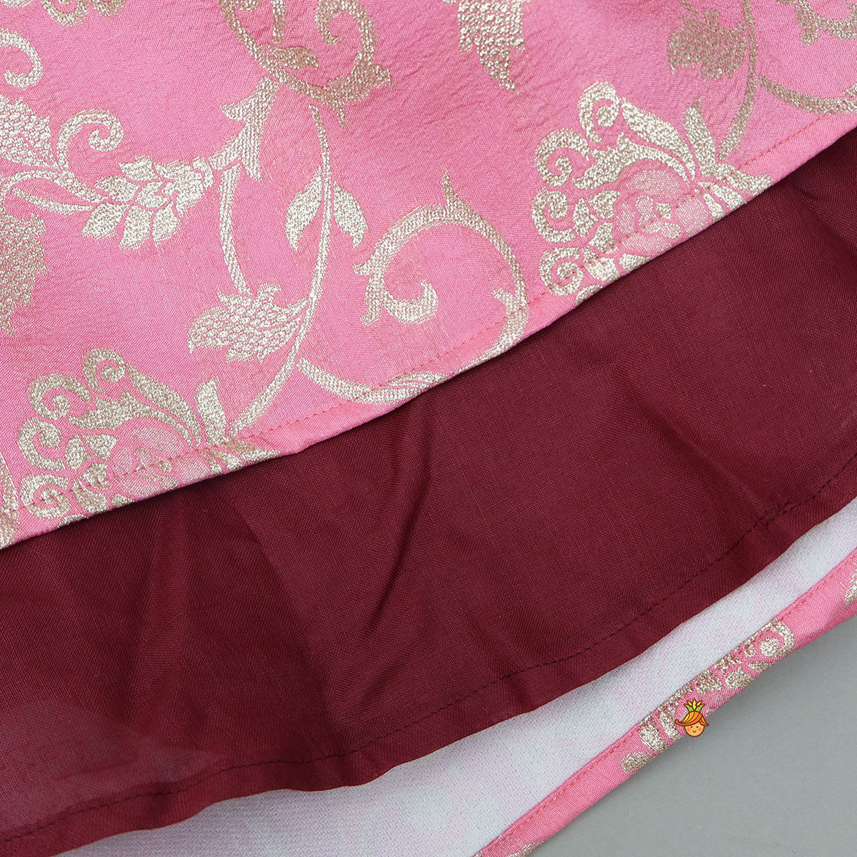 Pre Order: Velvet V-Neck Dual Tone Anarkali