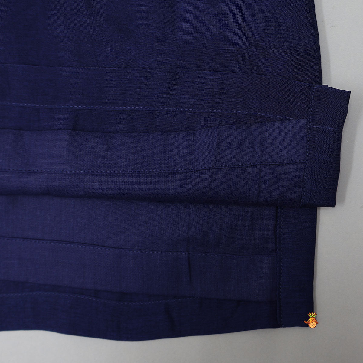 Pre Order: Embroidered Front Placket Ethnic Kurta With Churidar