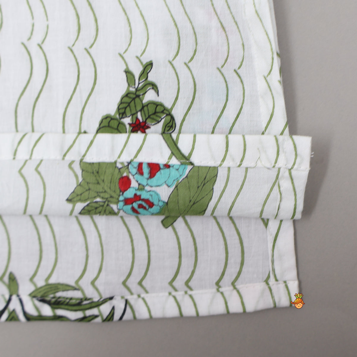 Pre Order: Floral Printed Cotton Kurta With Pyjama