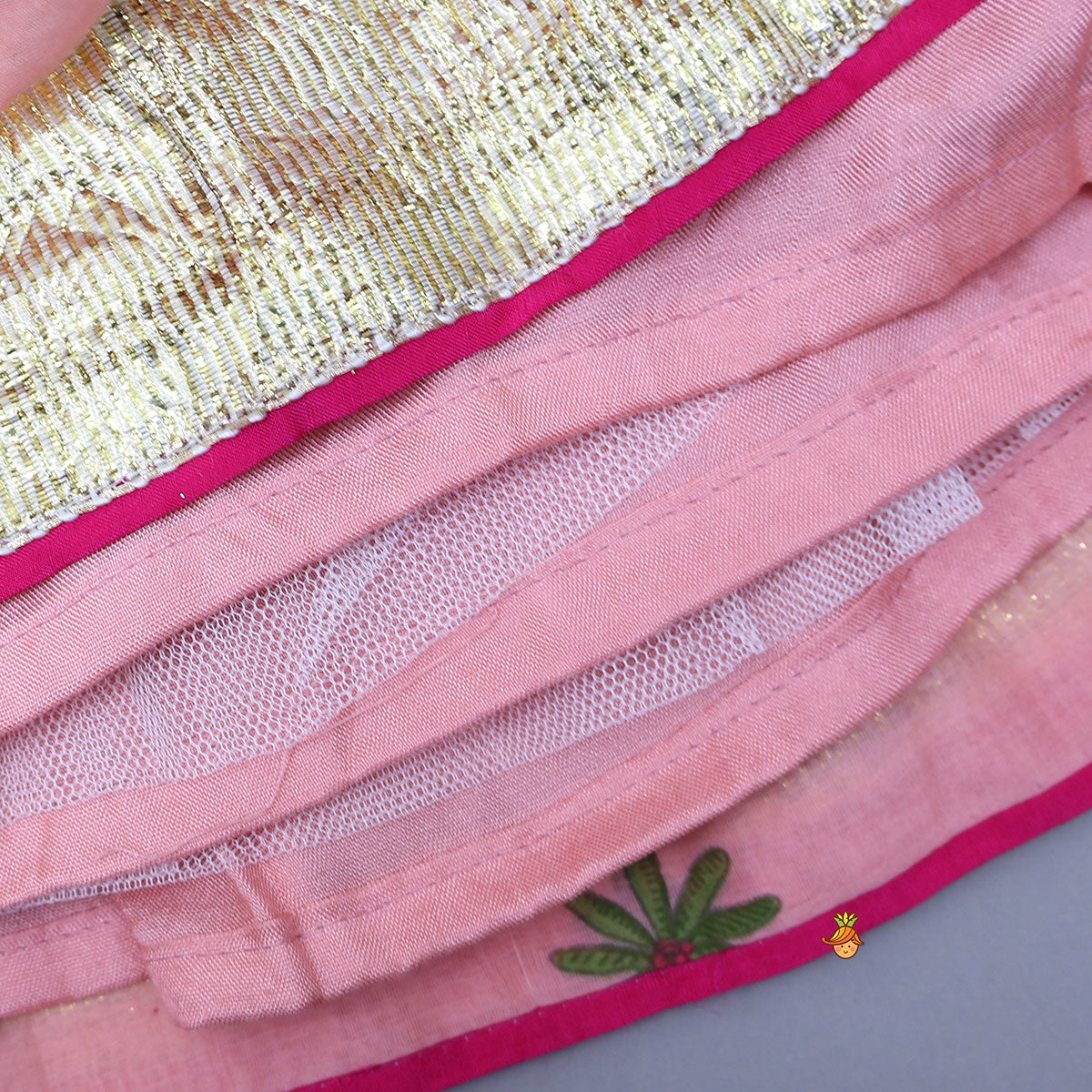 Pre Order: Beautifully Printed Top And Lehenga