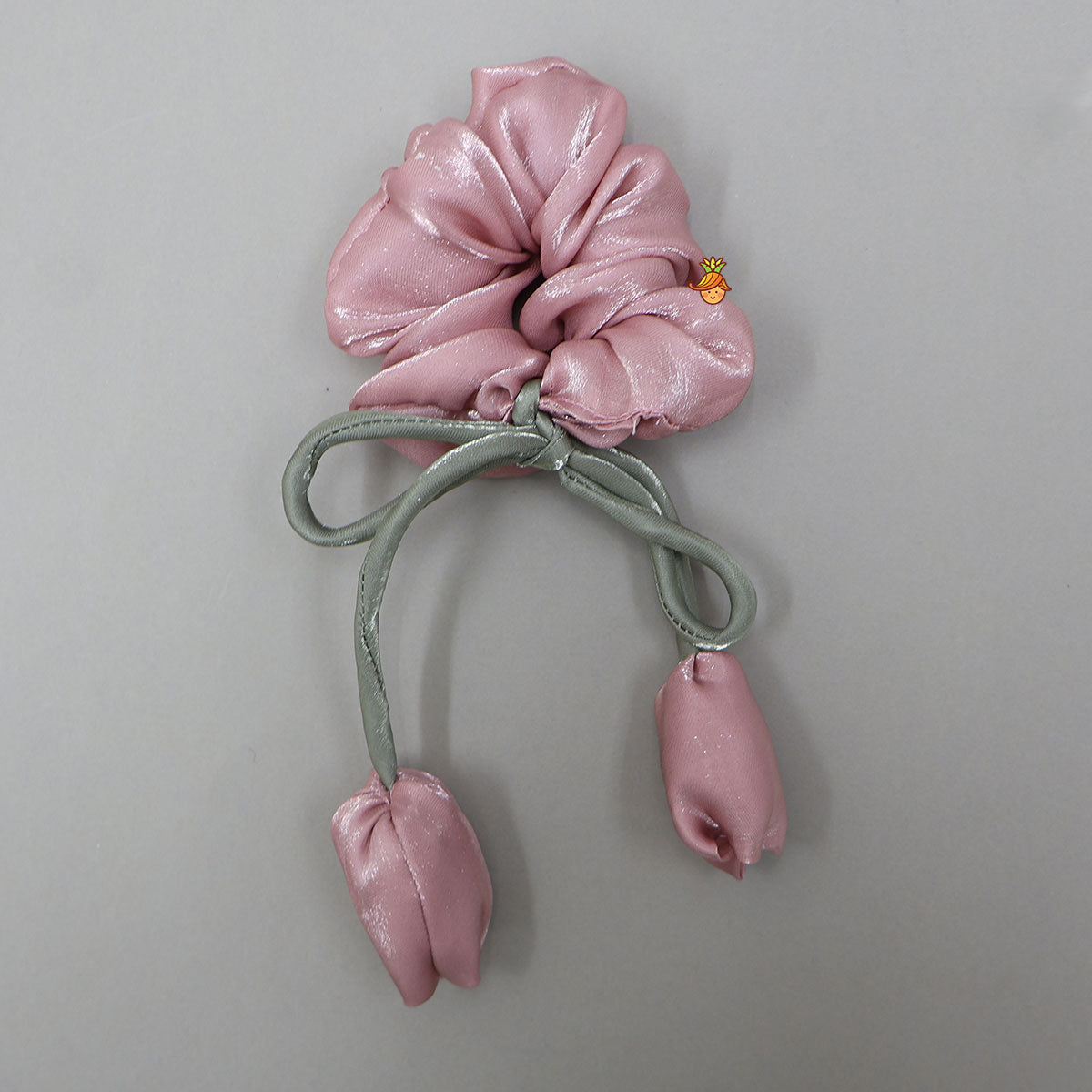 Pre Order: Gorgeous Criss-Cross Back Knot Top And Crushed Lehenga With Matching Hair Tie