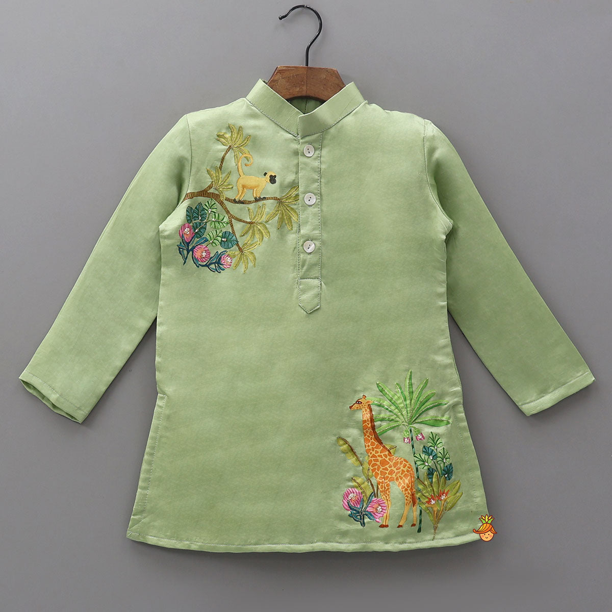 Pre Order: Hand-Painted Ethnic Kurta And Patiala Salwar