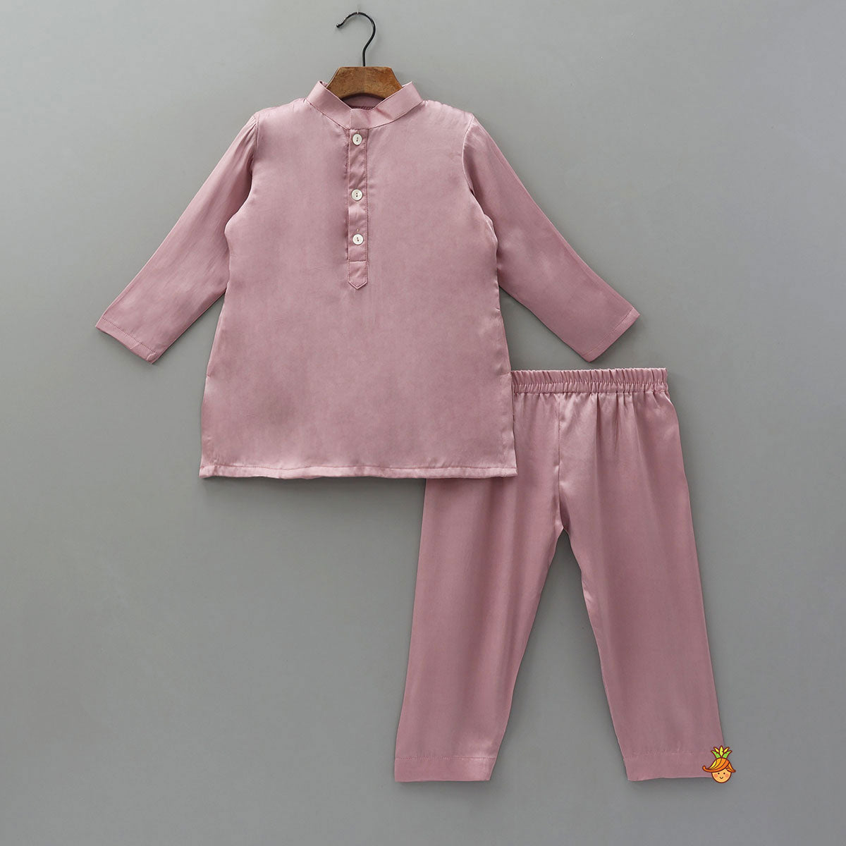 Pre Order: Ethnic Kurta With Hand-Painted Jacket And Matching Pyjama