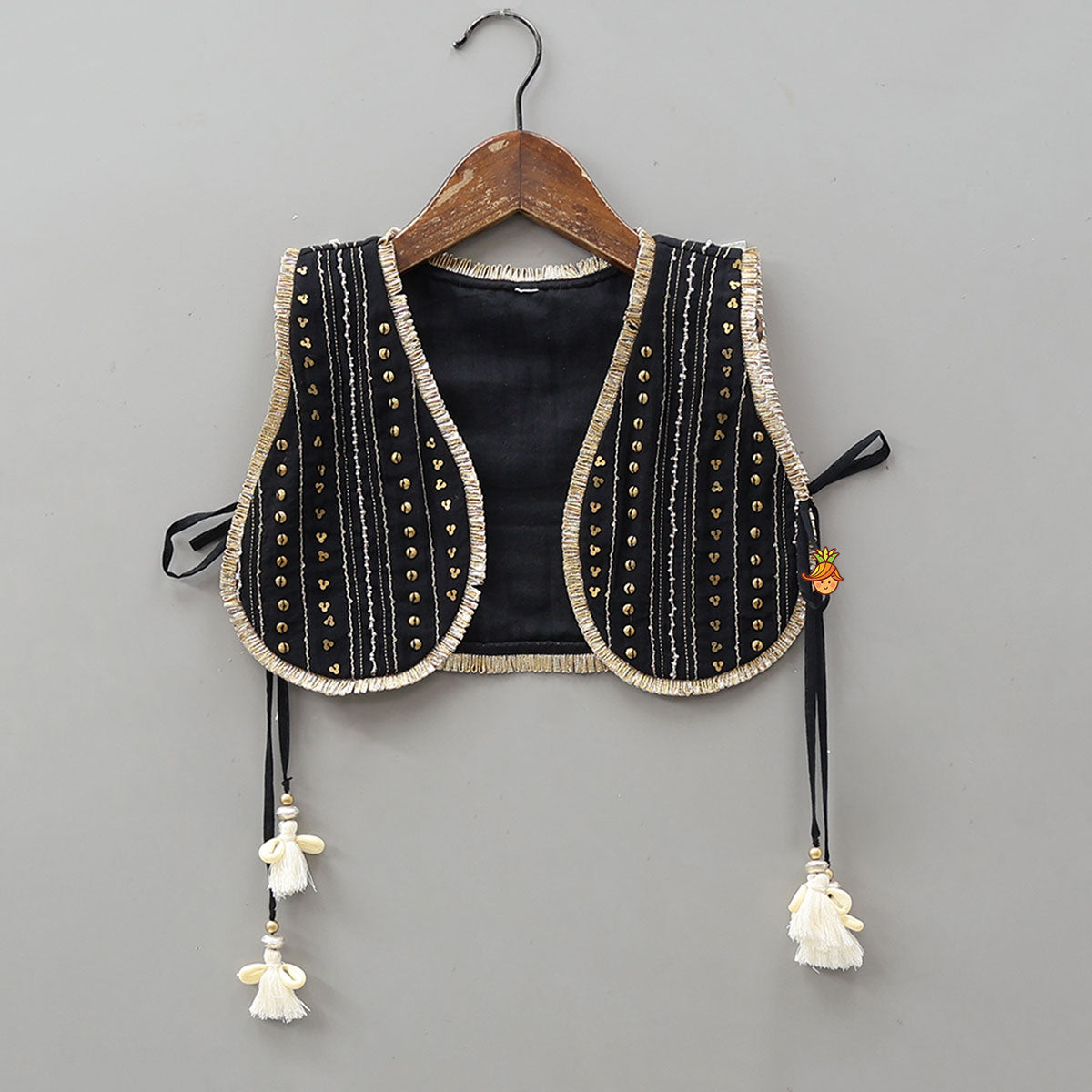 Pre Order: Elegant Black Ruffled Kurti