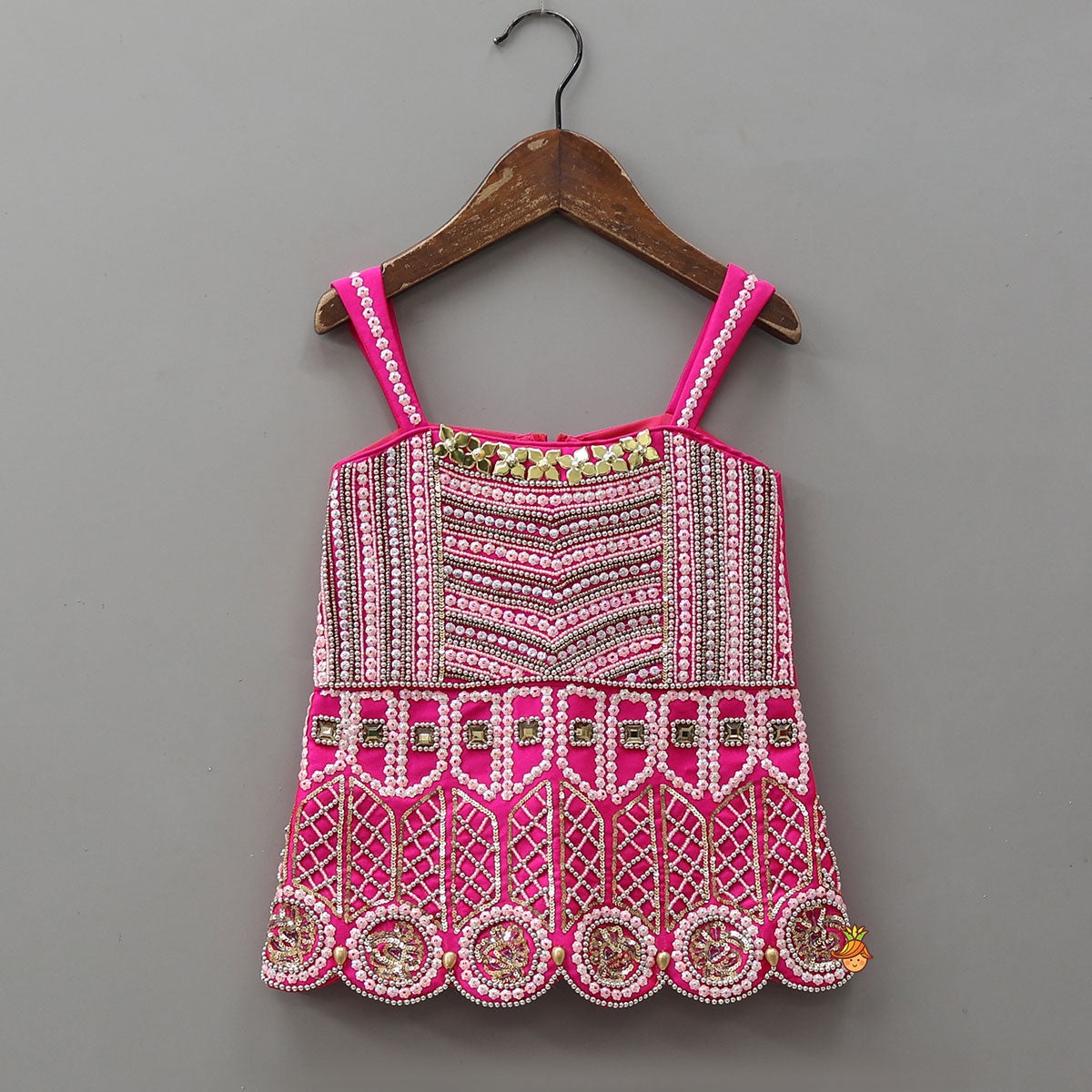 Exquisite Kurti With Flared Sharara And Dupatta