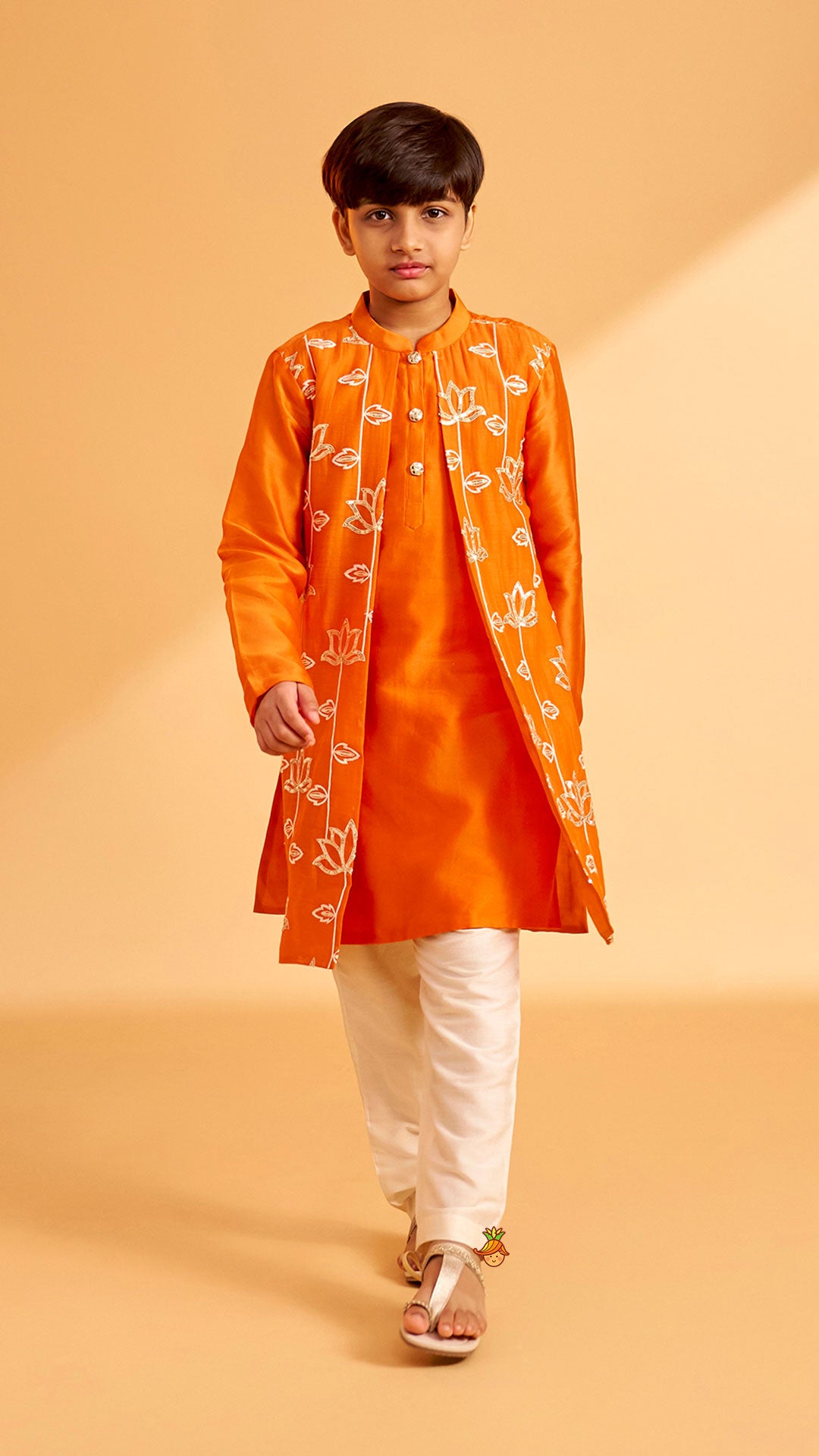 Pre Order: Ethnic Jacket Style Kurta And Pyjama