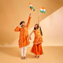 Ethnic Jacket Style Kurta And Pyjama twinning model image 3