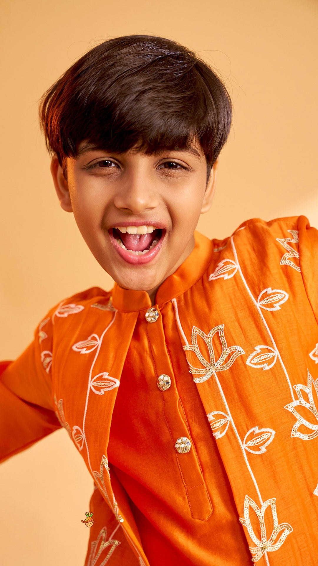 Pre Order: Ethnic Jacket Style Kurta And Pyjama