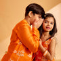 Ethnic Jacket Style Kurta And Pyjama twinning model image 4