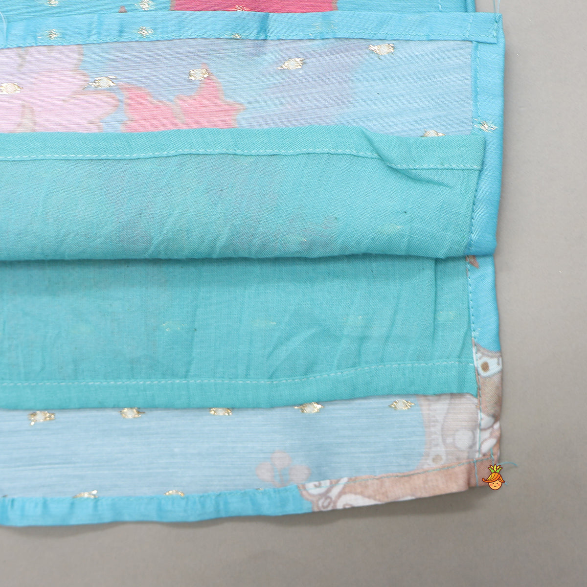 Floral Printed Booti Work Kurta With Pyjama