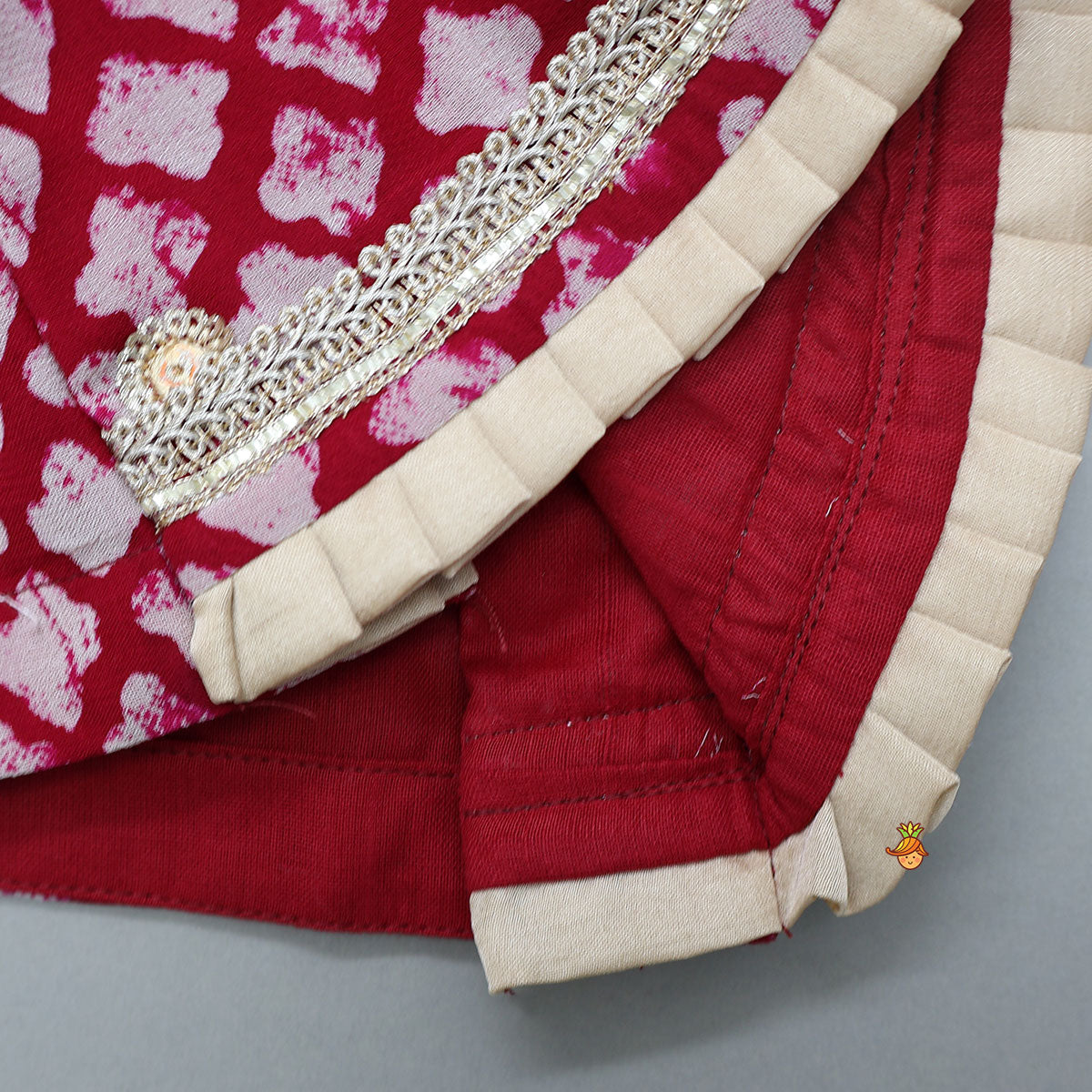 Pre Order: Stylish Printed Ethnic Top With Matching Lehenga