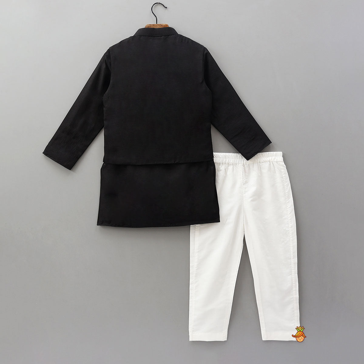 Pre Order: Kurta With Embroidered Jacket And Pyjama
