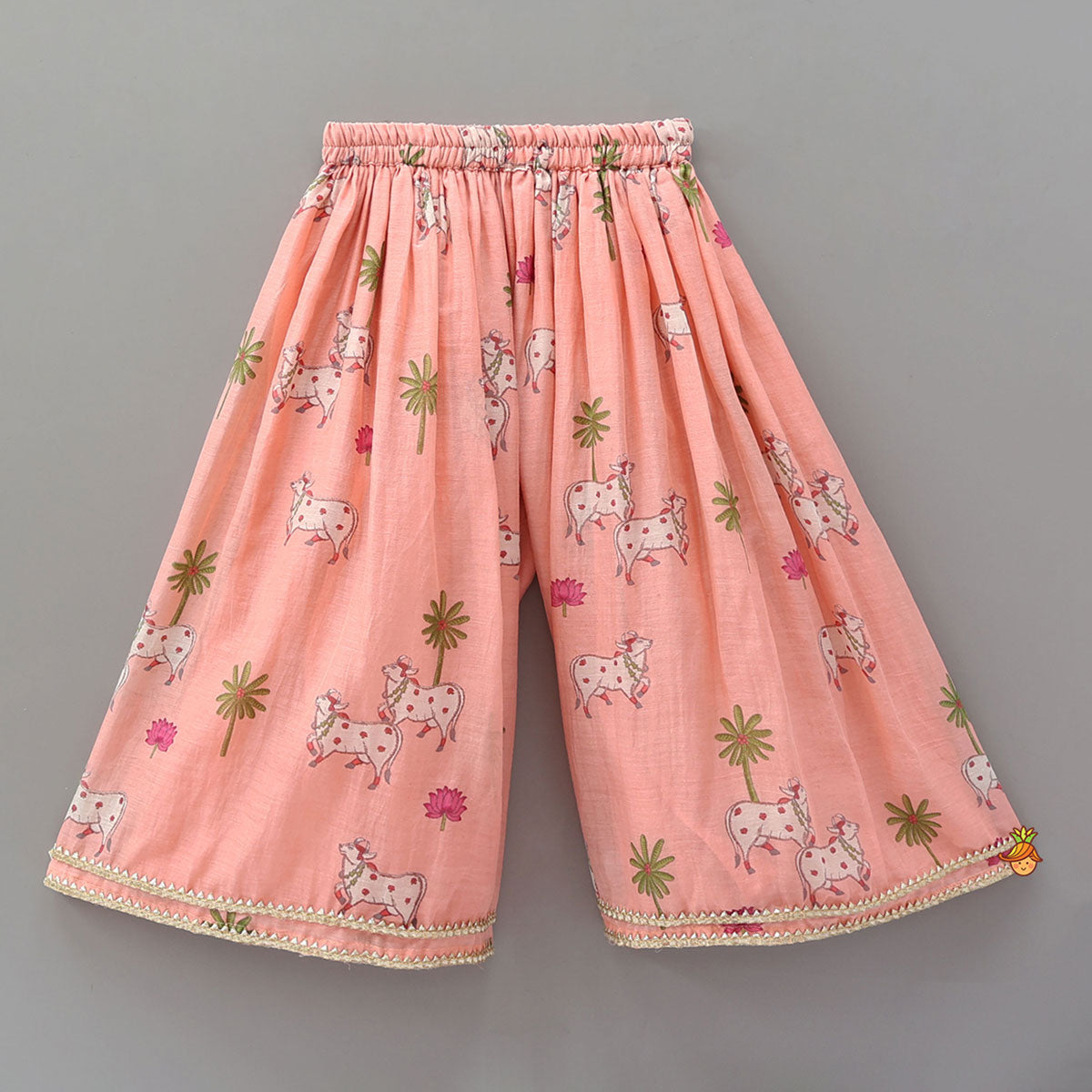 Pre Order: Angarkha Style Kurti And Palazzo