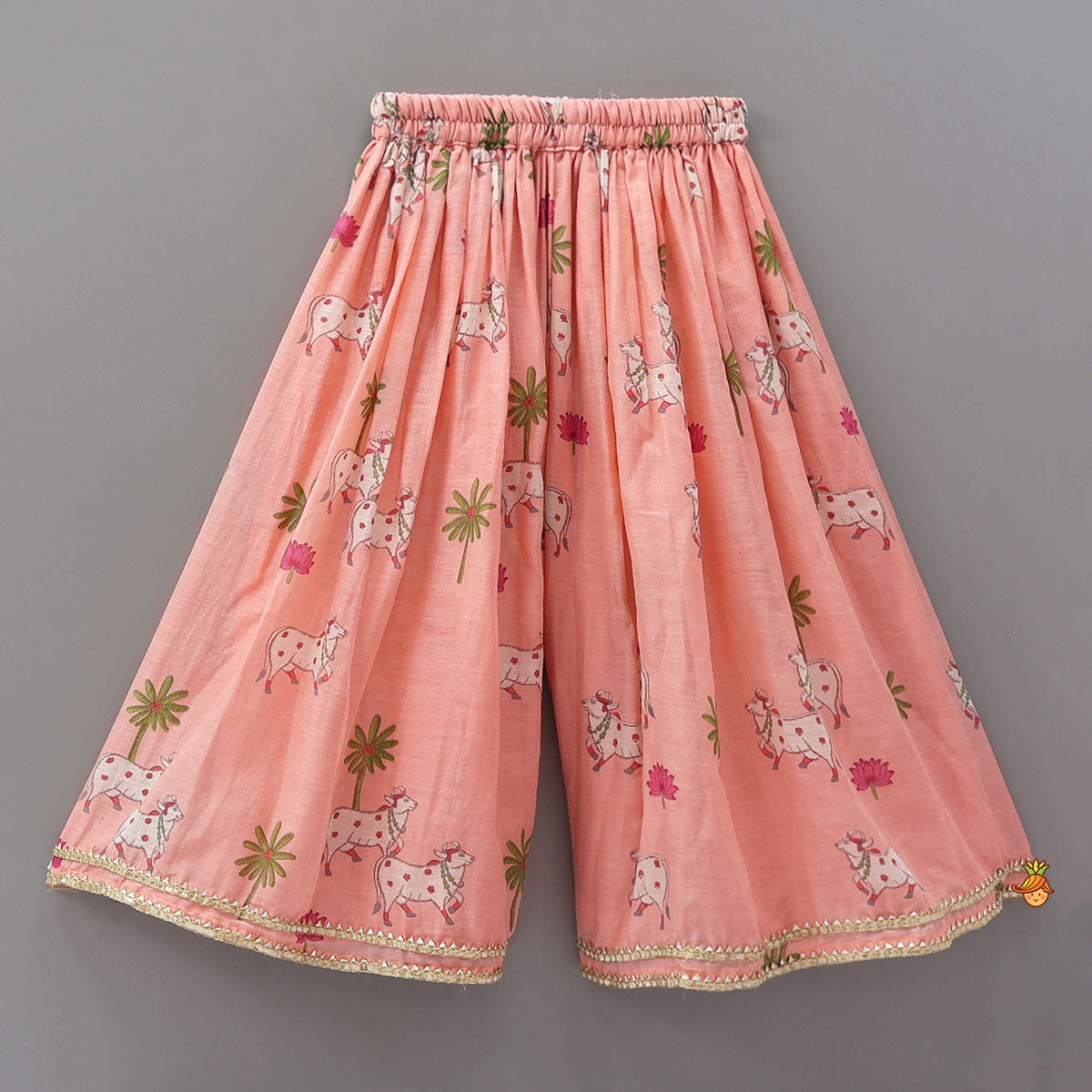 Pre Order: Angarkha Style Kurti And Palazzo