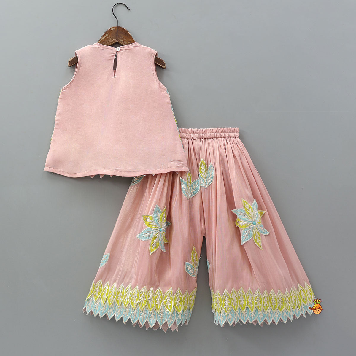 Pre Order: Applique Work Top And Palazzo