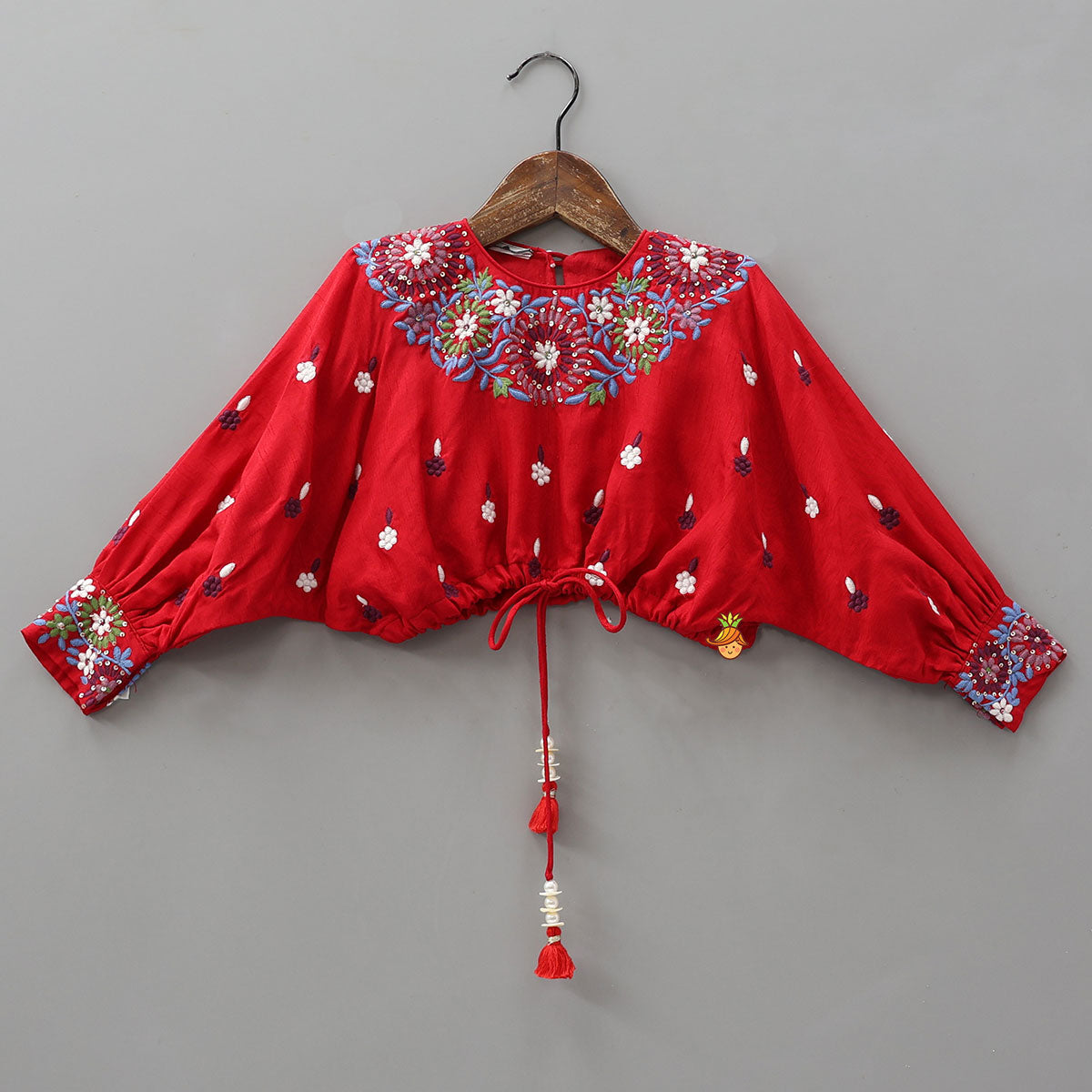 Pre Order: Adjustable Drawstring Top And Lehenga