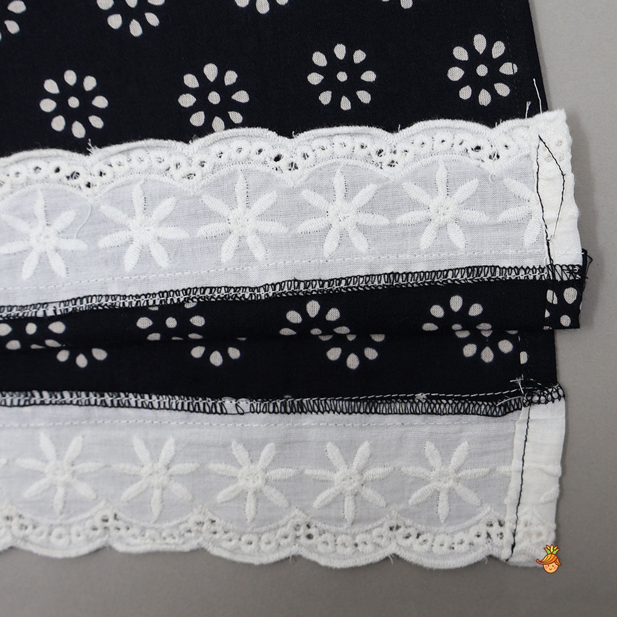 Pre Order: Round Neck Cotton Kurti With Matching Sharara