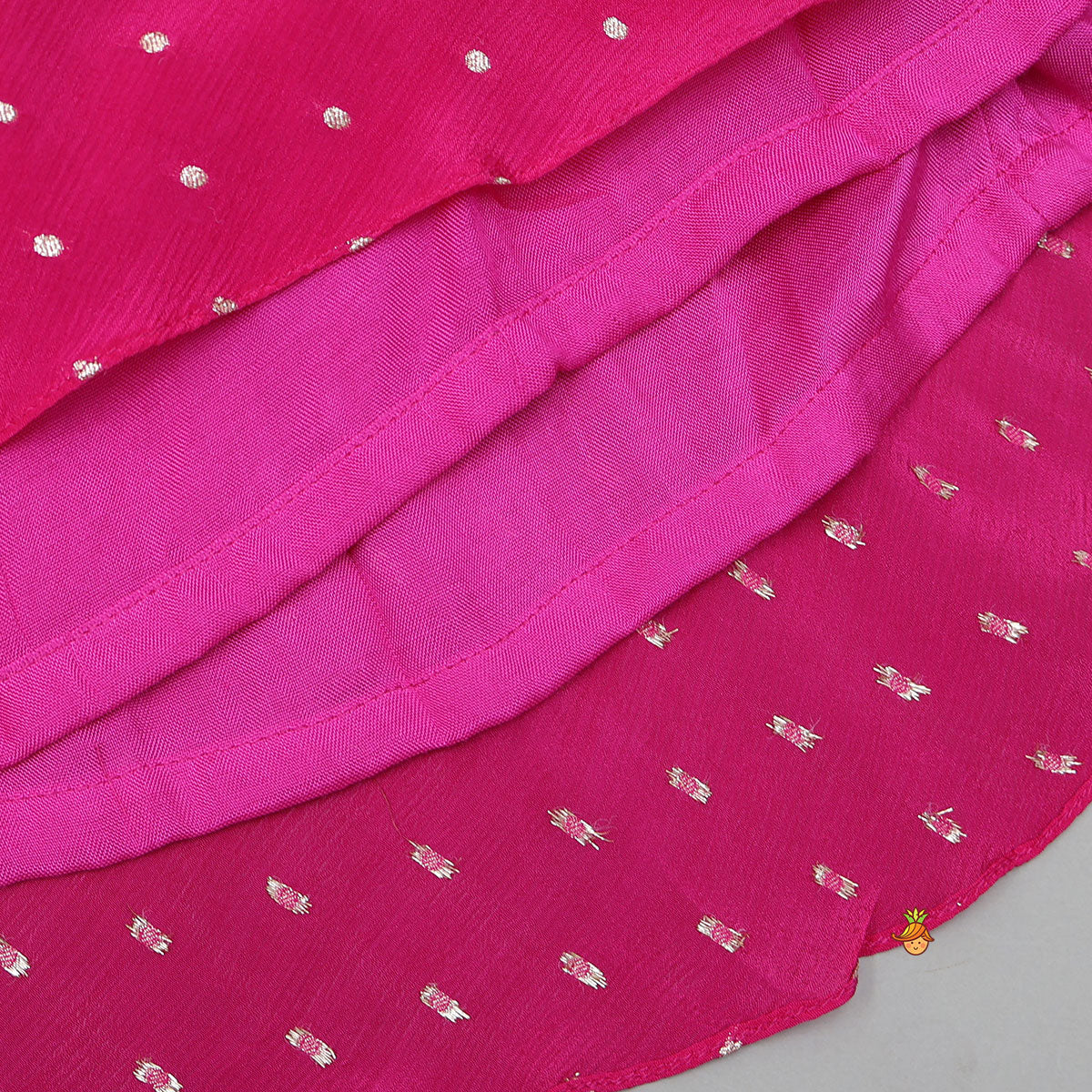 Sleeveless Top With Embroidered Jacket And Booti Work Lehenga