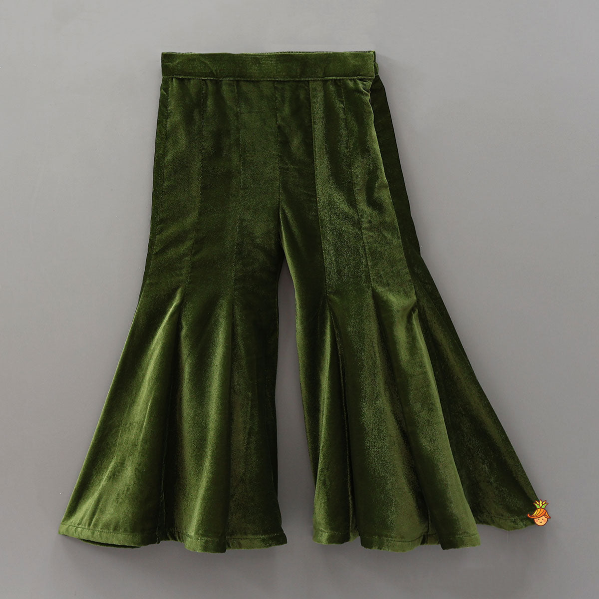 Pre Order: Embellished Velvet Jacket Top With Flared Pants And Embroidered Belt