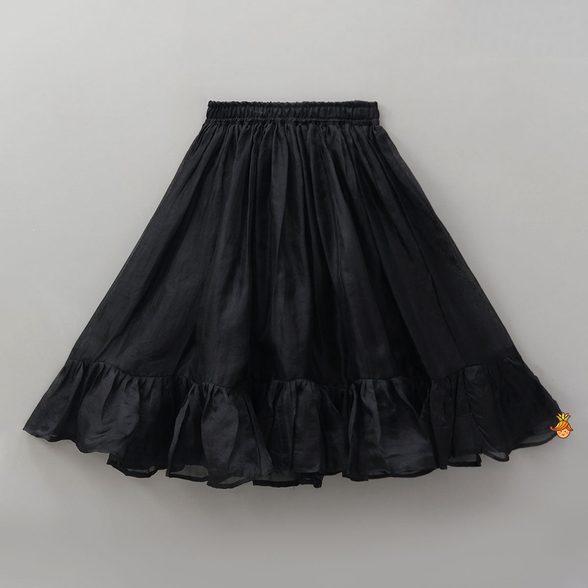 Pre Order: Pleats Enhanced Top And Ruffle Hem Lehenga